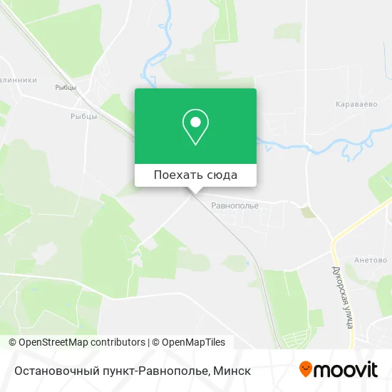 Карта Остановочный пункт-Равнополье