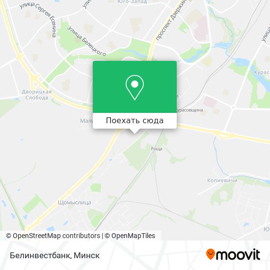 Карта Белинвестбанк