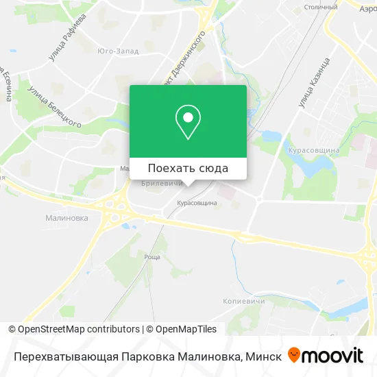 Карта Перехватывающая Парковка Малиновка