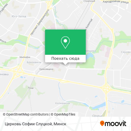 Карта Церковь Софии Слуцкой