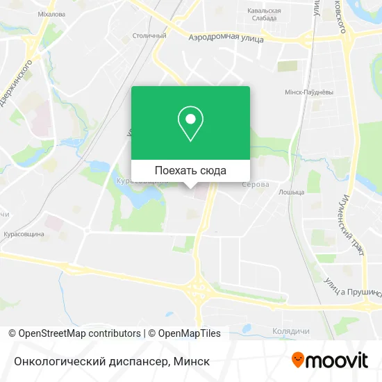 Карта Онкологический диспансер