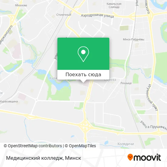 Карта Медицинский колледж