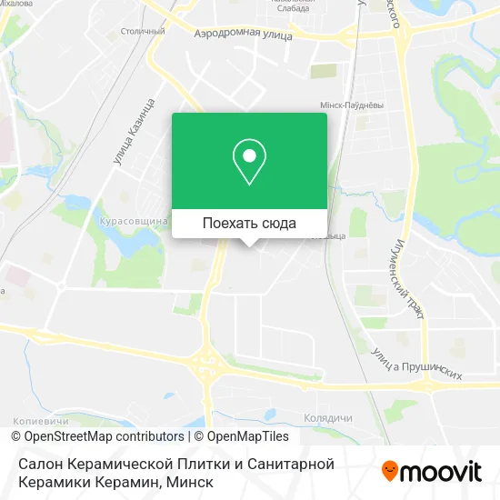 Карта Салон Керамической Плитки и Санитарной Керамики Керамин