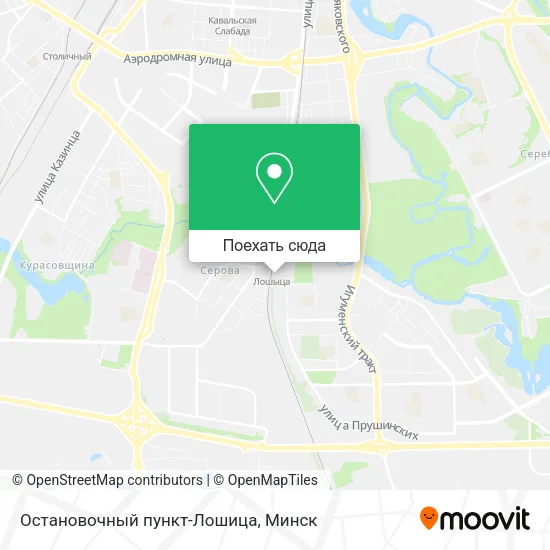 Карта Остановочный пункт-Лошица