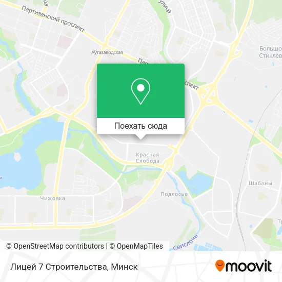 Карта Лицей 7 Строительства