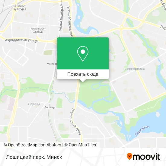 Карта Лошицкий парк