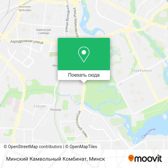 Карта Минский Камвольный Комбинат