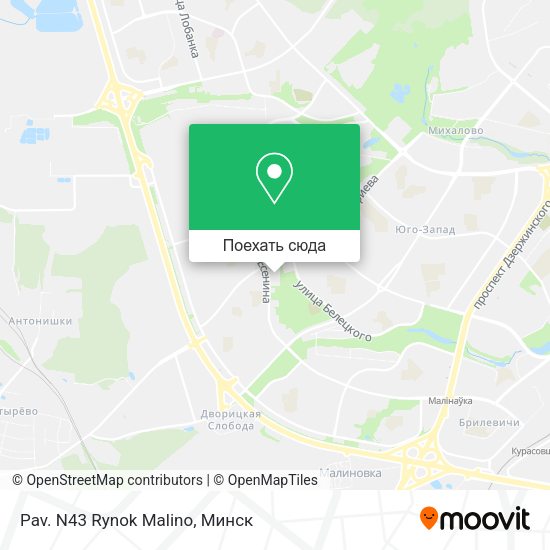 Карта Pav. N43 Rynok Malino