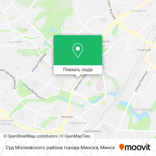 Карта Суд Московского района города Минска