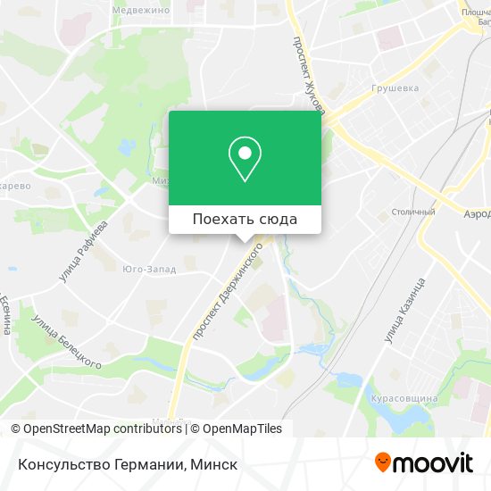 Карта Консульство Германии
