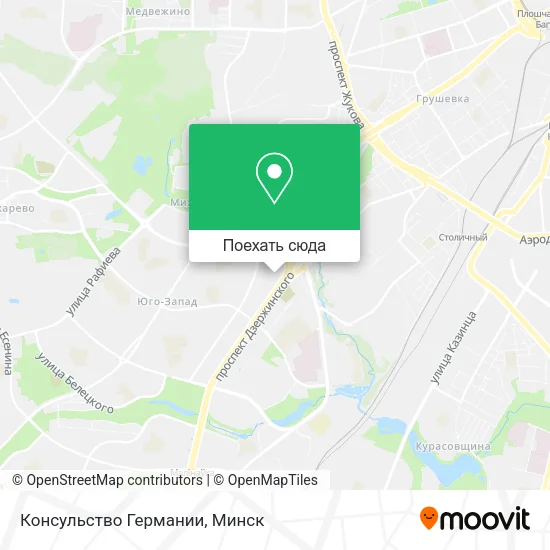 Карта Консульство Германии