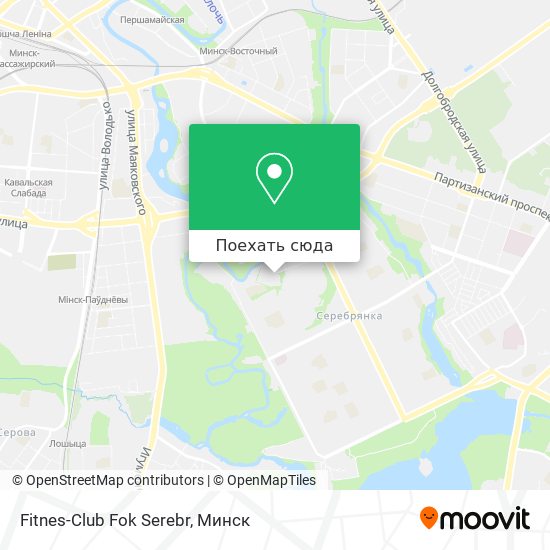 Карта Fitnes-Club Fok Serebr