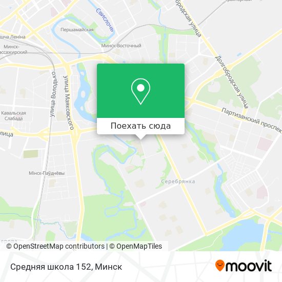 Карта Средняя школа 152