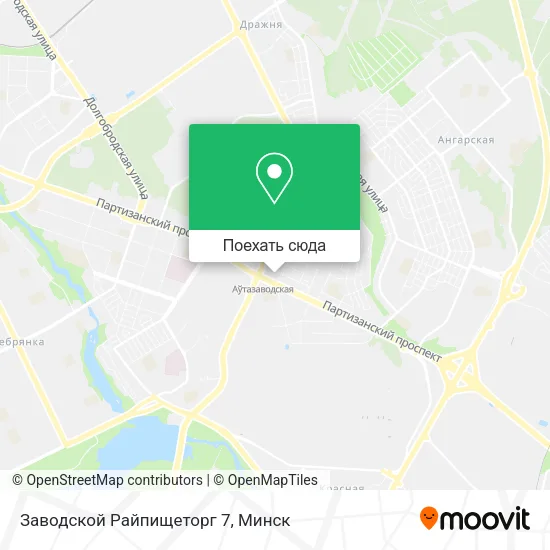 Карта Заводской Райпищеторг 7