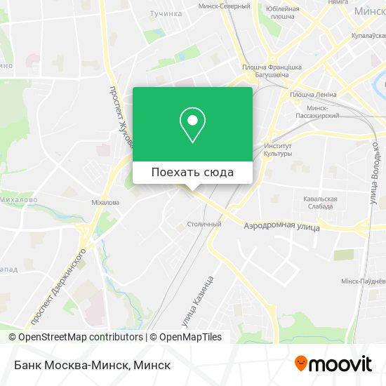 Карта Банк Москва-Минск
