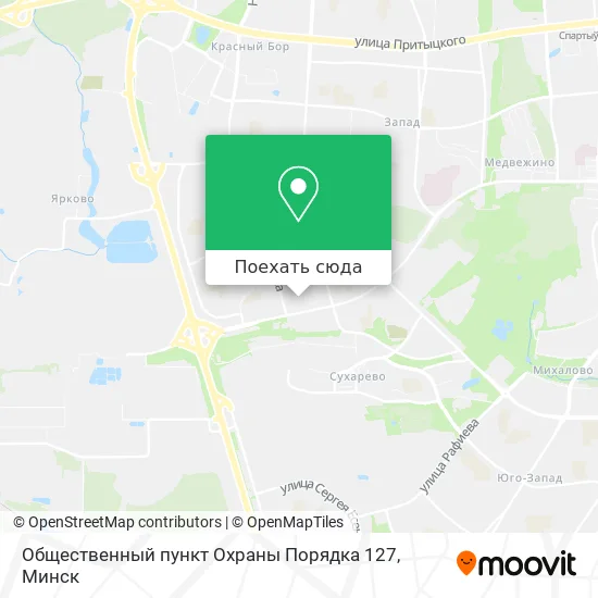 Карта Общественный пункт Охраны Порядка 127