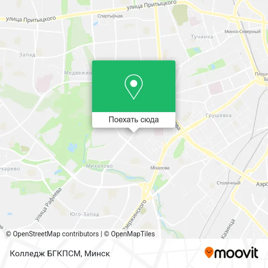 Карта Колледж БГКПСМ