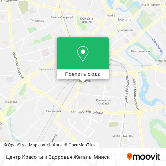 Карта Центр Красоты и Здоровья Жеталь