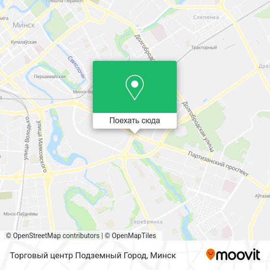 Карта Торговый центр Подземный Город