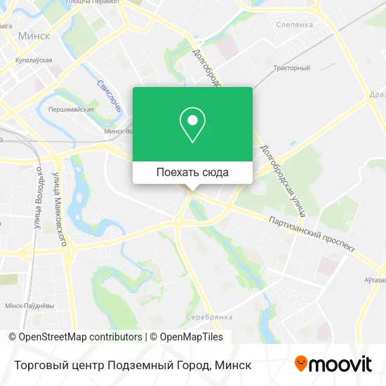 Карта Торговый центр Подземный Город