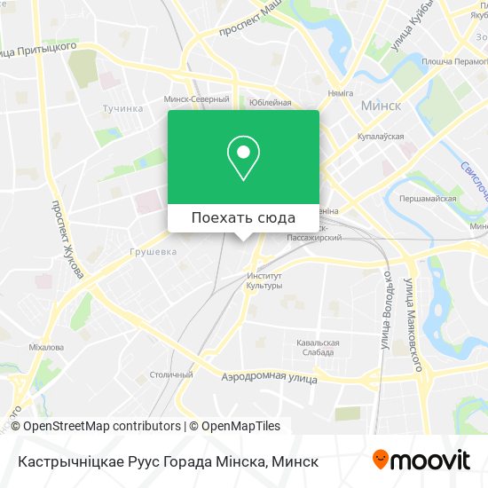 Карта Кастрычніцкае Руус Горада Мінска