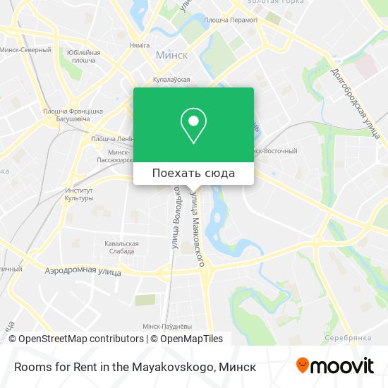 Карта Rooms for Rent in the Mayakovskogo