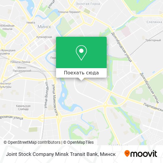 Карта Joint Stock Company Minsk Transit Bank