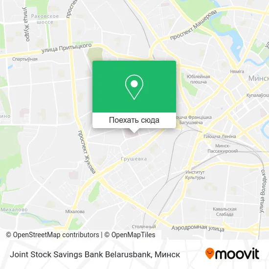 Карта Joint Stock Savings Bank Belarusbank