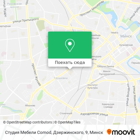 Карта Студия Мебели Comod, Дзержинского, 9