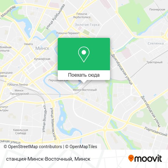 Карта станция-Минск-Восточный