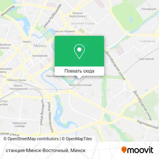 Карта станция-Минск-Восточный