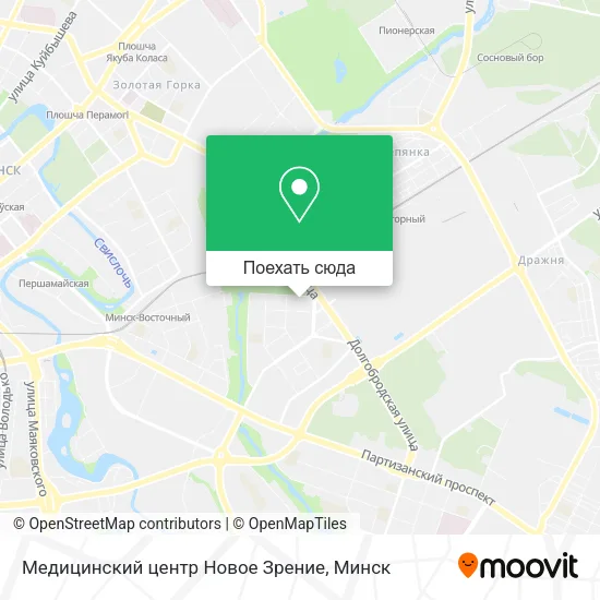 Карта Медицинский центр Новое Зрение