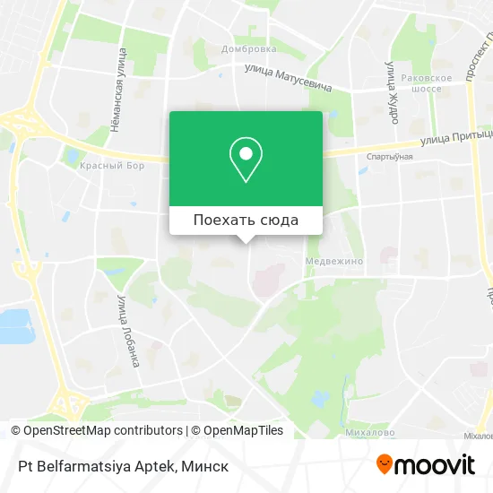Карта Pt Belfarmatsiya Aptek