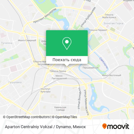 Карта Aparton Centralniy Vokzal / Dynamo