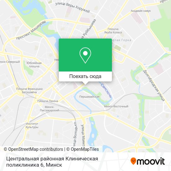 Карта Центральная районная Клиническая поликлиника 6
