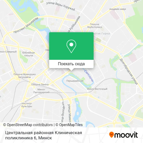 Карта Центральная районная Клиническая поликлиника 6