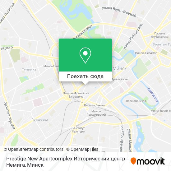 Карта Prestige New Apartcomplex Историческии центр Немига