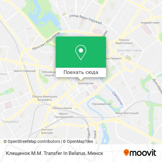 Карта Клещенок М.М. Transfer In Belarus