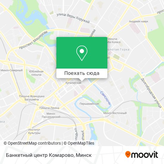 Карта Банкетный центр Комарово