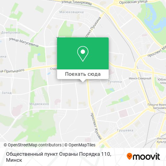 Карта Общественный пункт Охраны Порядка 110