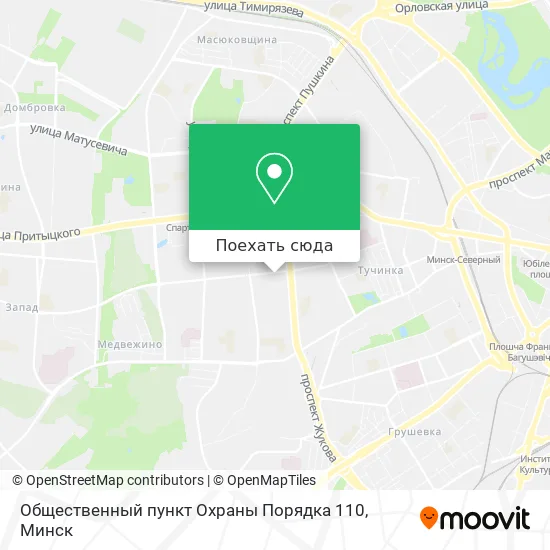 Карта Общественный пункт Охраны Порядка 110