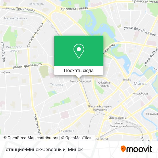 Карта станция-Минск-Северный