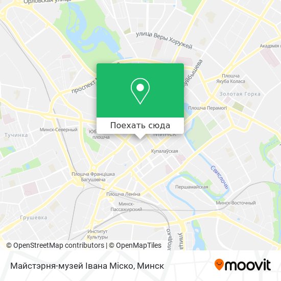 Карта Майстэрня-музей Івана Міско