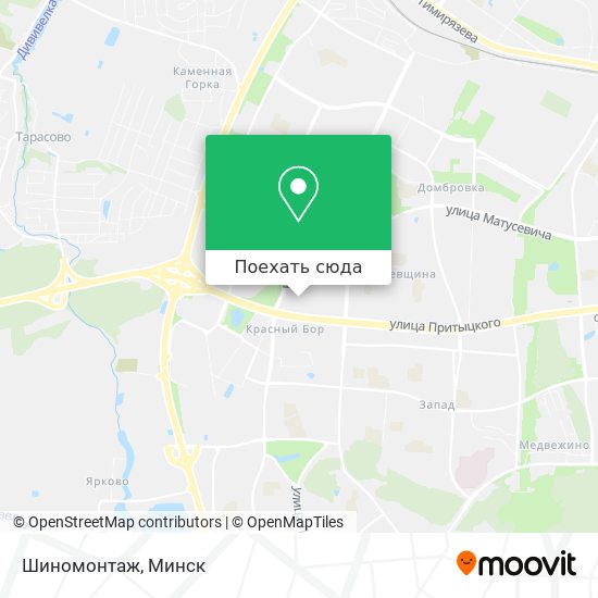 Карта Шиномонтаж
