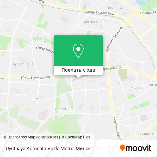 Карта Uyutnaya Komnata Vozle Metro