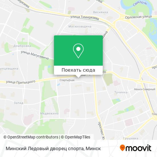 Карта Минский Ледовый дворец спорта