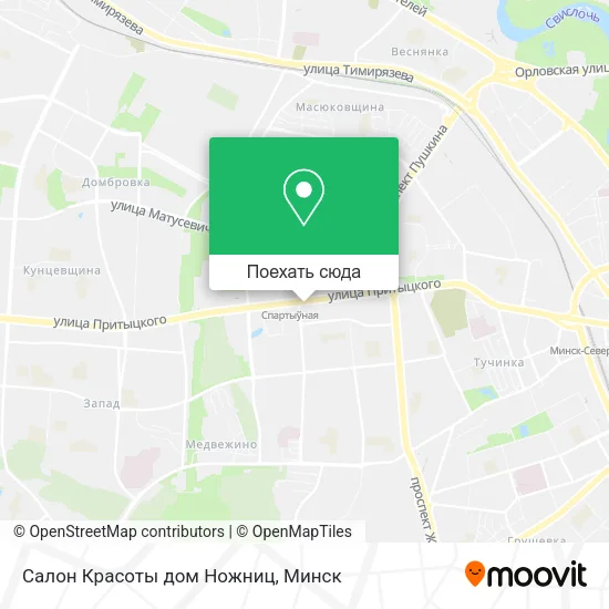 Карта Салон Красоты дом Ножниц