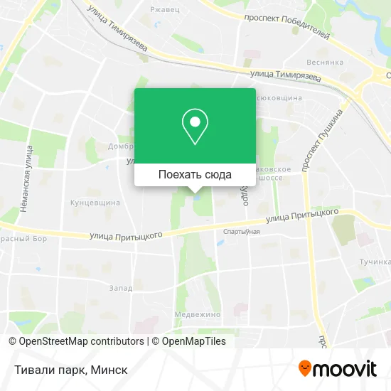 Карта Тивали парк