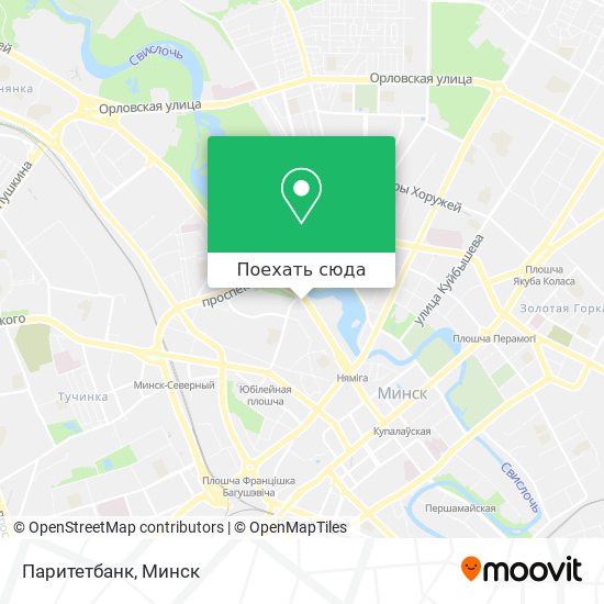 Карта Паритетбанк