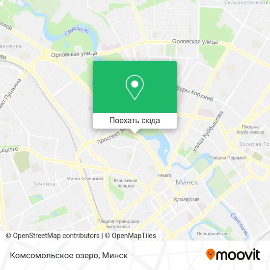 Карта Комсомольское озеро